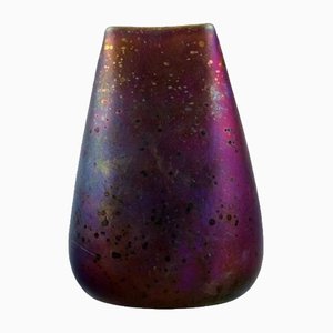 Antike Vase aus glasierter Keramik von Clément Massier, Frankreich