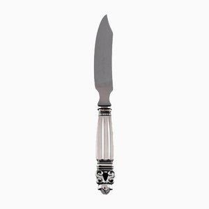 Acorn Cheese Knife in Sterling Silver and Stainless Steel from Georg Jensen