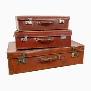 Vintage Suitcases from Rotterdam Zutphen, Set of 3