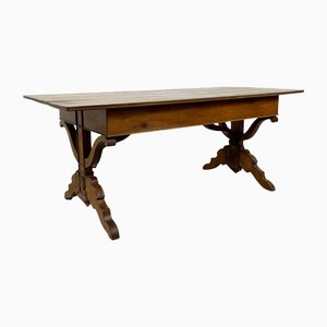 Table de Cuisine Antique en Bois Fruitier