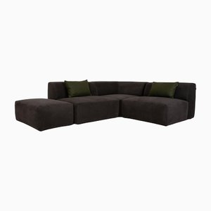 Gray Pyllow Fabric Corner Sofa Incl. Footstool from Mycs