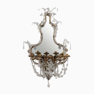 Lampada da parete con specchio in stile eclettico