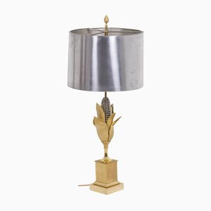 Lámpara de bronce de Maison Charles, años 70