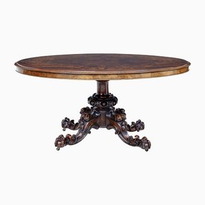 19th Century Inlaid Walnut Tilt Top Table