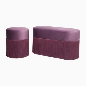 L and S Pill Poufs Pill by Houtique, Set of 2