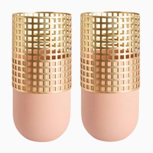Tall Pink Mia Vases by Mason Editions, Set of 2