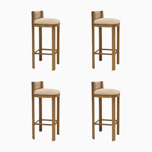 Oak Bar Chair by Collector, Set of 4