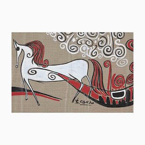 Unknown, Horse, Original Drawing, Mid 20th-Century