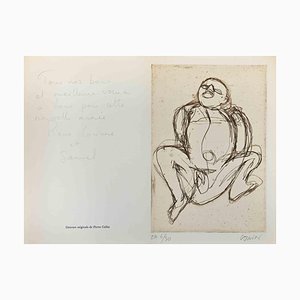 Pierre Collin, Die Figur, Original Radierung, Spätes 20. Jh