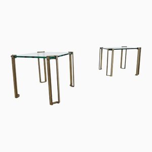 T24 Pioneer Side Tables in Brass by Peter Ghyczy, Set of 2