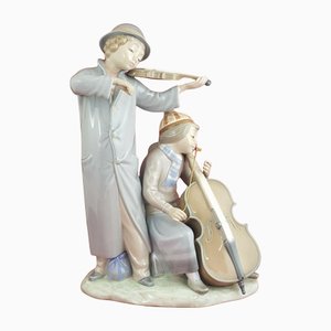 Street Musician 684 6097 L/N Figurine with Detached Violin Bow from Lladro Nao