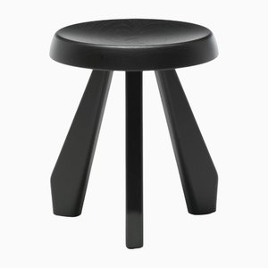 Meribel Wood Stool by Charlotte Perriand for Cassina