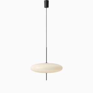 Black Hardware 2065 Ceiling Lamp with White Diffuser by Gino Sarfatti for Astep