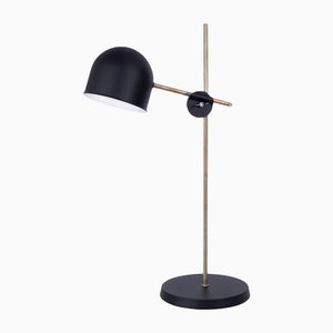 Lámpara de mesa Kh2 en negro de Konsthantverk Tyringe
