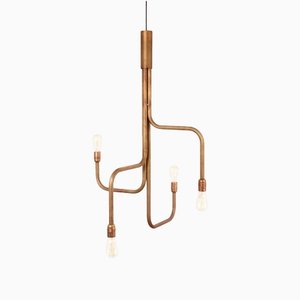 Raw Brass Strapatz Ceiling Lamp by Sabina Grubson for Konsthantverk Tyringe 1