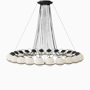 Black Structure Model 2109/24/14 Ceiling Lamp by Gino Sarfatti for Astep