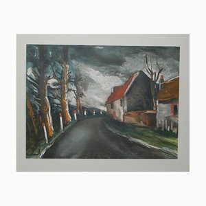 After Maurice De Vlaminck, The Road to Longny, 1958, Lithograph