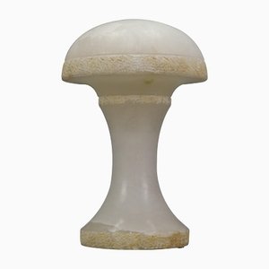 Mid-Century Modern Alabaster Mushroom Lamp, Italy, 1950s