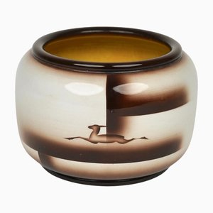 Futurist Decorative Ceramic Vase by Galvani Pordenone, Italy, 1970s