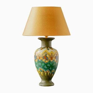 One-of-a-Kind Handcrafted Table Lamp from Antique Plateelbakkerij Zuid-Holland Gouda Vase-Costa