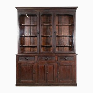Large 19th Century English Glazed Pine Dresser