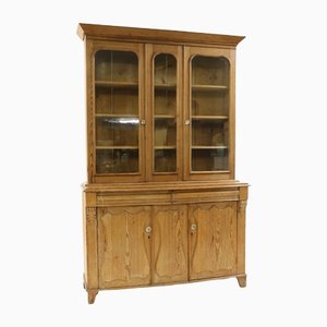 Antique English Country Pine Housekeeper's Cupboard, 1890s