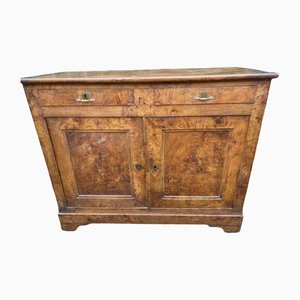 Antique French Burr Walnut Sideboard, 1860