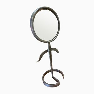 Specchio da tavolo in ferro battuto