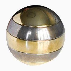 Ashtray in Metal and Brass by Tommaso Barbi