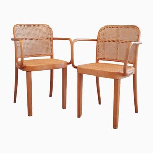 No. 811 Prague Chairs by Josef Hoffmann for Thonet, 1950s, Set of 2