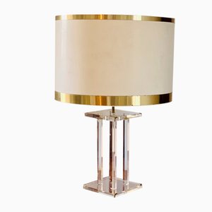 Vintage Cristale Series Acrylic Glass Table Lamp by David Lange, 1970s