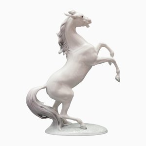 Caballo 7654 de porcelana artística de Fritz Diller para Metzler & Orloff, años 30