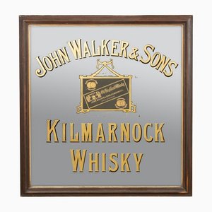 Espejo de whisky John Walker Highland, década de 1900