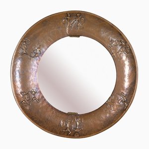 Specchio brutalista in bronzo, XX secolo
