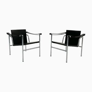 LC1 Sessel von Le Corbusier für Cassina, 1970er, 2er Set