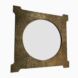 Golden Bronze Mirror by Luciano Frigerio