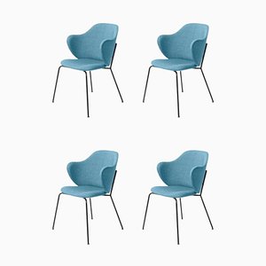 Blue Remix Chairs from by Lassen, Set of 4