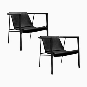Black Elliot Armchair by Collector, Set of 2