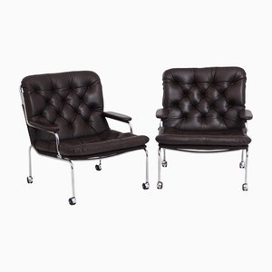 Lounge Chairs by Bruno Mathsson, Set of 2