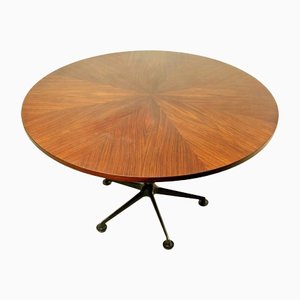 Mid-Century Round Dining Table by Ico Parisi for MIM Roma