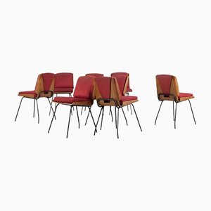 Italian Lucania Chair by Giancarlo De Carlo for Arflex, 1954, Set of 8