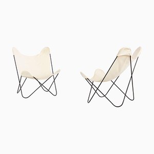 Italian White Tripolina Chairs by Gastone Rinaldi for Rima, Set of 2