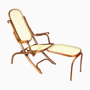 Nr.1 Folding Chair With Arms and Legrest from Thonet, 1880s