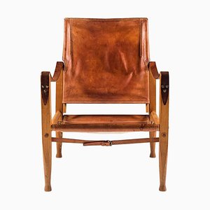 Safari Stuhl aus cognacfarbenem Leder von Kaare Klindt für Rud. Rasmussen