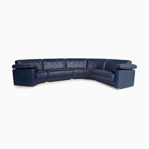 Blue Leather Corner Sofa from de Sede