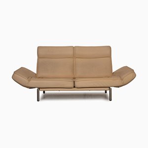 Cream Leather DS 450 Two-Seater Couch from de Sede