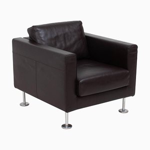 Brown Leather Park Armchair by Jasper Morrison for Vitra