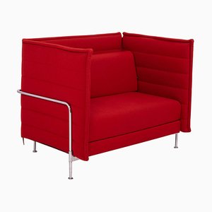 Alcove Loveseat in Red by Ronan & Erwan Bouroullec for Vitra