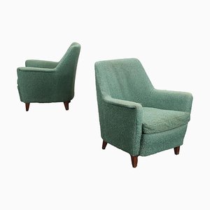 Foam & Fabric Armchairs, Italy, Set of 2