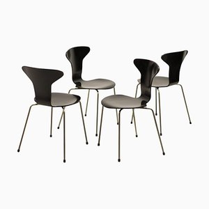 3105 Mosquito Esszimmerstühle von Arne Jacobsen, 4er Set
